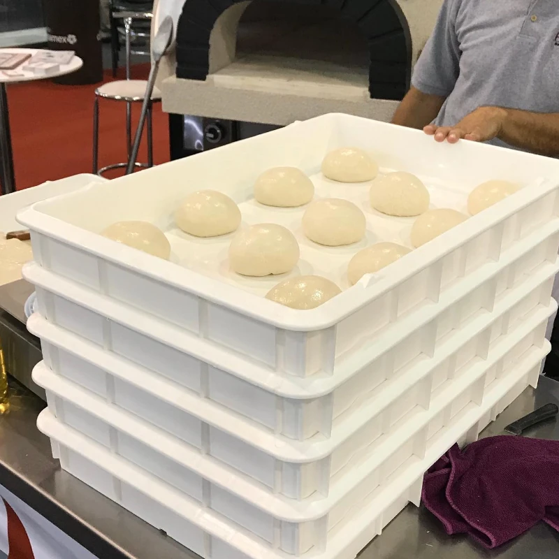 caja plastica masa pizza fermentador
